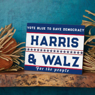 Verkiezingen Harris & Walz 2024 Fotoplaat