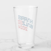 Verkiezingen Harris Walz 2024 Glas (Achterkant)