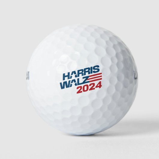 Verkiezingen Harris Walz 2024 Golfballen (Voorkant)