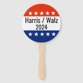 Verkiezingen Harris Walz 2024 Handwaaier (Voorkant)