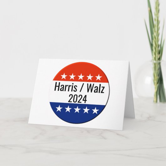 Verkiezingen Harris Walz 2024 Kaart (Voorkant)