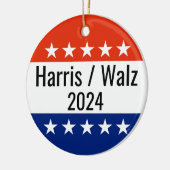 Verkiezingen Harris Walz 2024 Keramisch Ornament (Links)