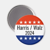 Verkiezingen Harris Walz 2024 Magneet (Voorkant / Achterkant)