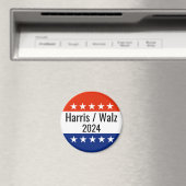 Verkiezingen Harris Walz 2024 Magneet (Insitu (Vaatwasser))