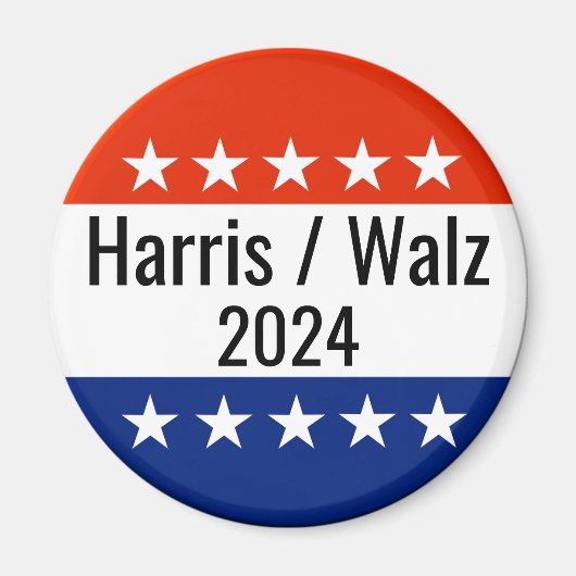 Verkiezingen Harris Walz 2024 Magneet (Voorkant)