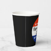 Verkiezingen Harris Walz 2024 Papieren Bekers (Rechts)