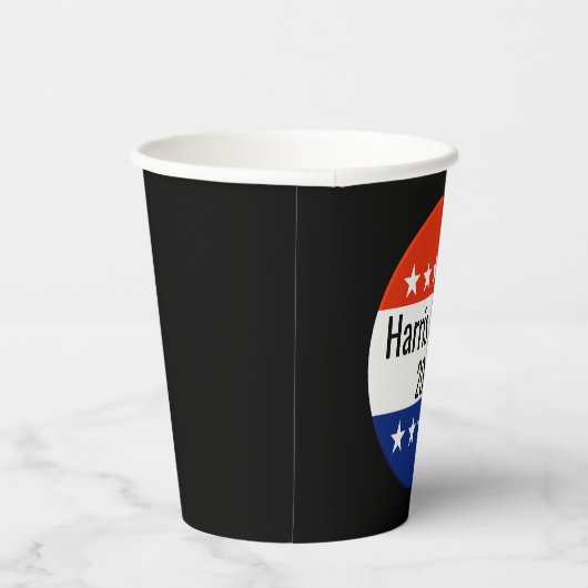 Verkiezingen Harris Walz 2024 Papieren Bekers (Rechts)