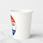 Verkiezingen Harris Walz 2024 Papieren Bekers (Links)