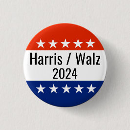 Verkiezingen Harris Walz 2024 Ronde Button 3,2 Cm