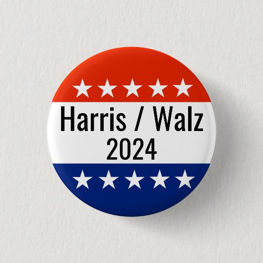Verkiezingen Harris Walz 2024 Ronde Button 3,2 Cm (Voorkant)
