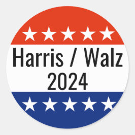 Verkiezingen Harris Walz 2024 Ronde Sticker