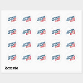 Verkiezingen Harris Walz 2024 Ronde Sticker (Vel)