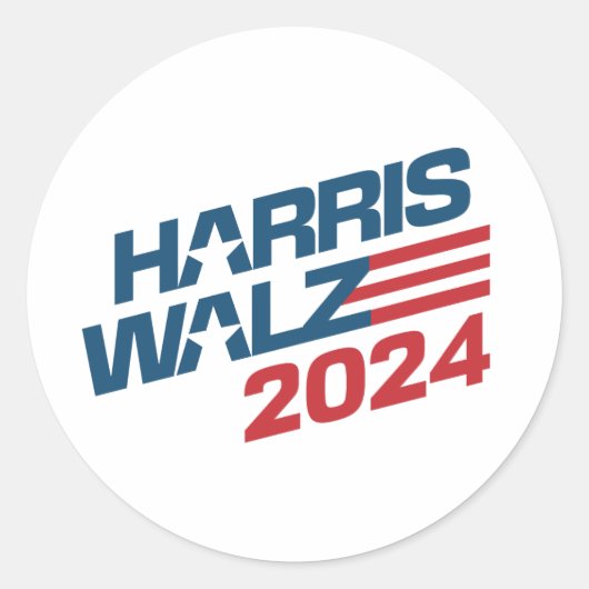 Verkiezingen Harris Walz 2024 Ronde Sticker (Voorkant)