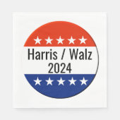 Verkiezingen Harris Walz 2024 Servet (Voorkant)