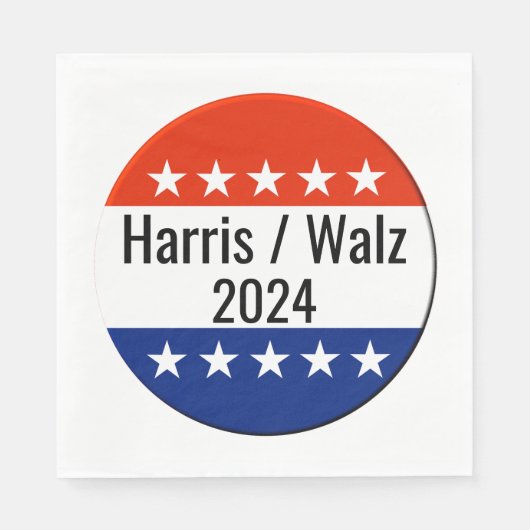 Verkiezingen Harris Walz 2024 Servet (Voorkant)