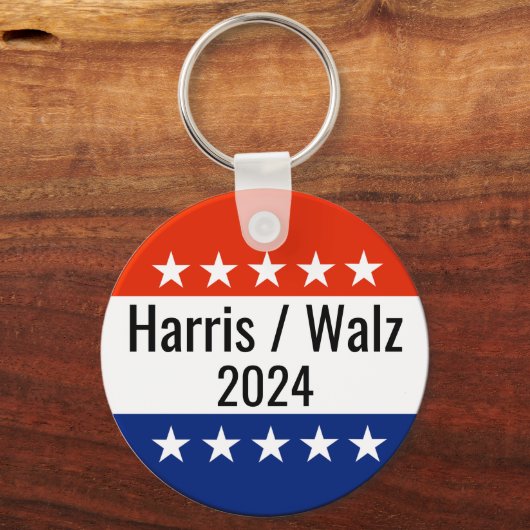 Verkiezingen Harris Walz 2024 Sleutelhanger (Achterkant)