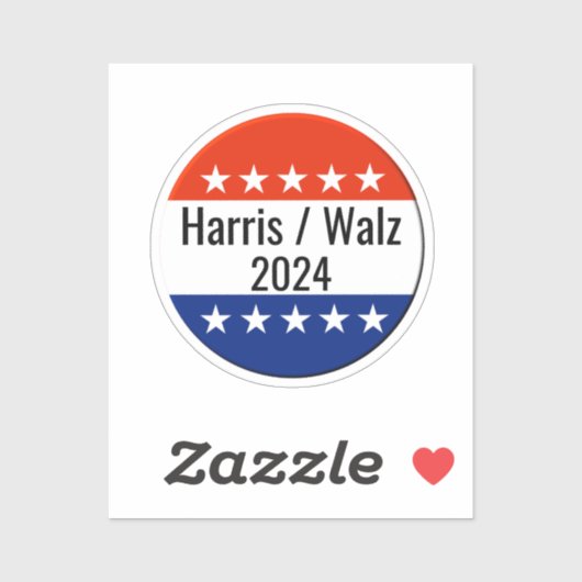 Verkiezingen Harris Walz 2024 Sticker (Vel)