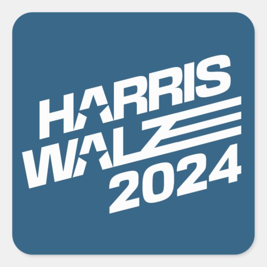 Verkiezingen Harris Walz 2024 Vierkante Sticker (Voorkant)