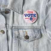 Verkiezingen in de VS Iedere stem telt de Button (In situ)