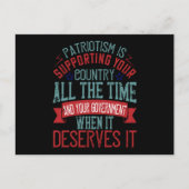 verkiezingen in de VS - patriottisme ondersteunt Briefkaart (Voorkant)