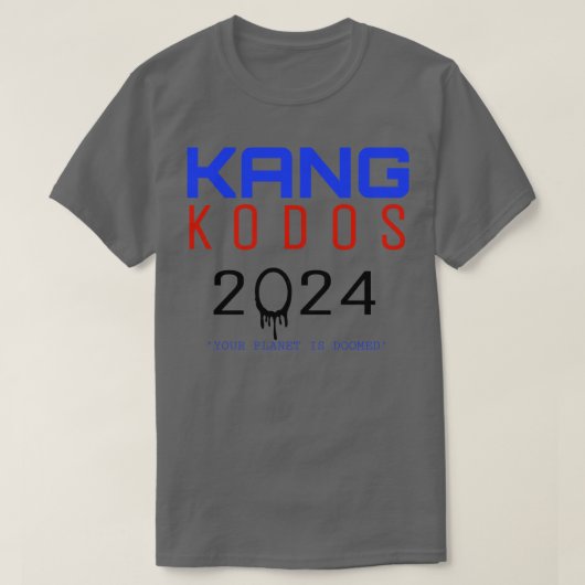 Verkiezingen Kang Kodos Simpsons 2024 T-shirt (Design voorkant)