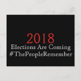 Verkiezingen komen eraan, herinnert het volk zich briefkaart