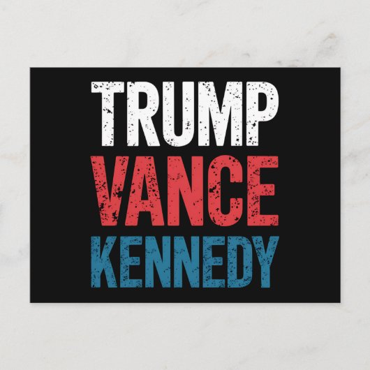 Verkiezingen Trump Vance Kennedy 2024 Briefkaart (Voorkant)