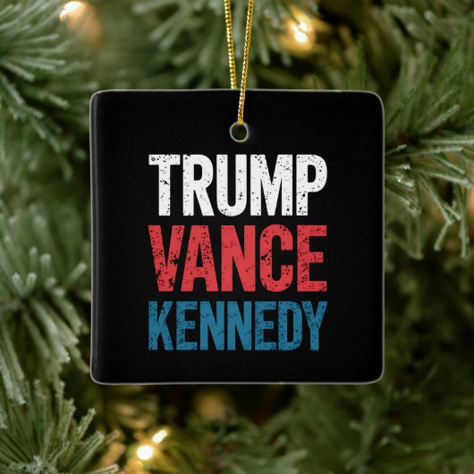 Verkiezingen Trump Vance Kennedy 2024 Keramisch Ornament (Boom)