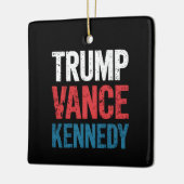 Verkiezingen Trump Vance Kennedy 2024 Keramisch Ornament (Links)