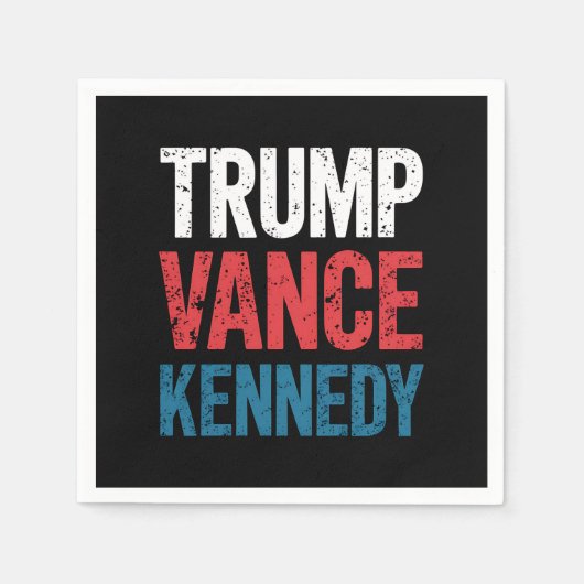 Verkiezingen Trump Vance Kennedy 2024 Servet (Voorkant)