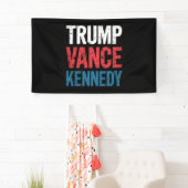 Verkiezingen Trump Vance Kennedy 2024 Spandoek (Insitu)