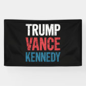 Verkiezingen Trump Vance Kennedy 2024 Spandoek (Horizontaal)