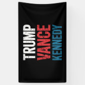 Verkiezingen Trump Vance Kennedy 2024 Spandoek (Verticaal)