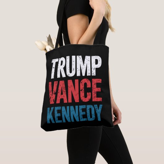 Verkiezingen Trump Vance Kennedy 2024 Tote Bag (Dichtbij)