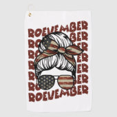 Verkiezingen van 24 november golfhanddoek (Voorkant)