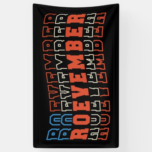 Verkiezingen van 24 november spandoek (Verticaal)