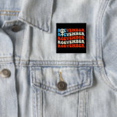 Verkiezingen van 24 november vierkante button 5,1 cm (In situ)