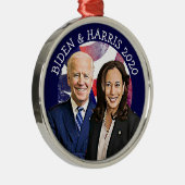 Verkiezingen van Biden en Harris 2020 Metalen Ornament (Rechts)