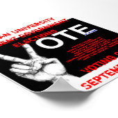 Verkiezingen van de studentenregering poster (Hoek)