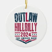  verkiezingen verbieden Amerikaanse vlag Hillbilly Keramisch Ornament (Voorkant)