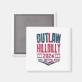  verkiezingen verbieden Amerikaanse vlag Hillbilly Magneet (Voorkant / Achterkant)