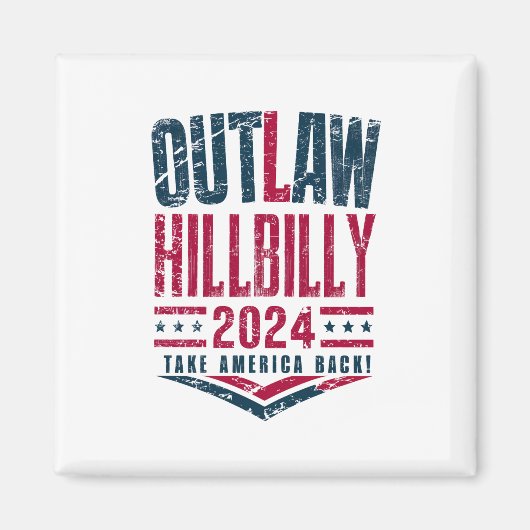  verkiezingen verbieden Amerikaanse vlag Hillbilly Magneet (Voorkant)