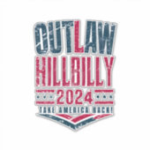  verkiezingen verbieden Amerikaanse vlag Hillbilly Sticker (Voorkant)