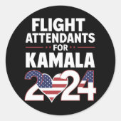 Verkiezingen voor Kamala Harris 2024 Ronde Sticker (Voorkant)