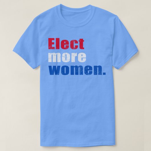 Verkiezingen voor meer vrouwen 2020 t-shirt (Design voorkant)