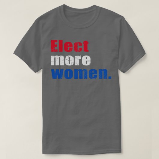 Verkiezingen voor meer vrouwen 2020 t-shirt (Design voorkant)