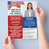 Verkiezingen voor politieke bijeenkomsten of evene flyer (Hand)