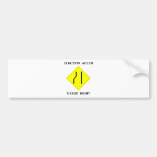Verkiezingen vóór samenvoeging rechts bumpersticker
