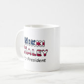 Verkiezingen VS 2024 Nikki Haley voor President Koffiemok (Voorkant links)