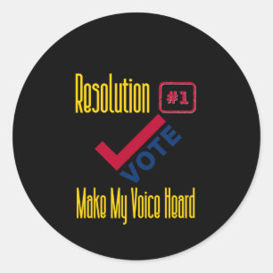 Verkiezingen VS - Stemmen - Voice Heard Sticker